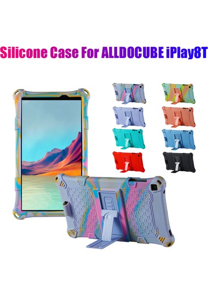 8t Kılıf Için 8 Inç Tablet Silikon Kılıf Anti-Drop Tablet Kılıfı Kalemli Tablet Standı (Pembe) (Yurt Dışından)