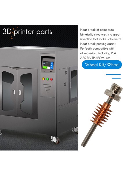 -Crazy Hotend Magnum 3D Yazıcı Parçaları Için Yedek Isı Tatili, Standart Akış Boğazı (Yurt Dışından) fırsatları
