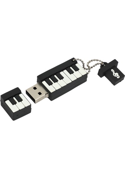Pvc USB 2.0 Flash Sürücü Kalem Sürücüsü Pendrive USB Flash Sürücü Thumb Sürücü Mini Piyano (32GB) (Yurt Dışından)