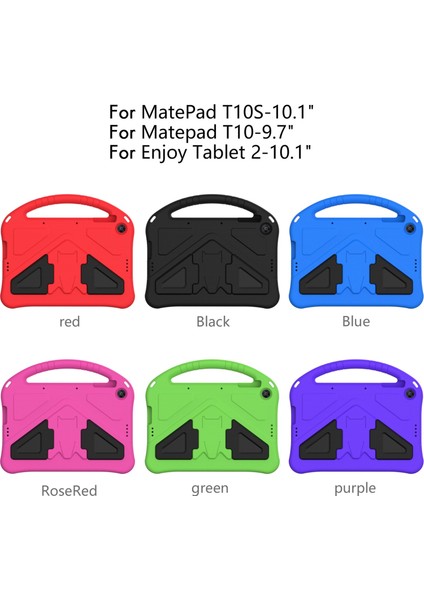 Wei Matepad T10S 10.1 Inç/matepad T10 9.7 Inç/keyfini Çıkarın Tablet 2 10.1 Inç Kılıf ve Tablet Standı (Siyah) (Yurt Dışından)