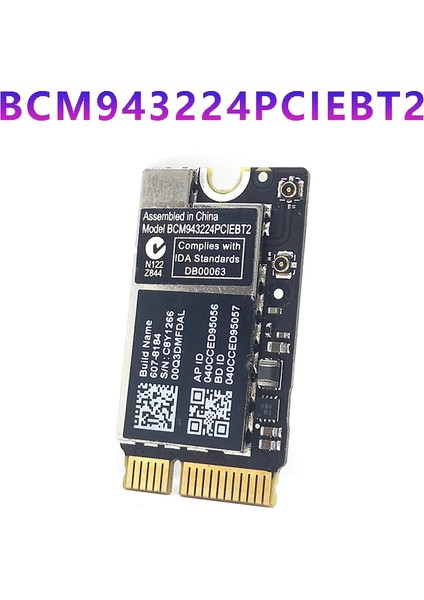BCM943224PCIEBT2 Wifi Kartı Kablosuz 600 M 2.4 ve 5g Wifi Bluetooth Os Aır Için A1370 A1369 A1465 A1466 MC505 965 (Yurt Dışından)