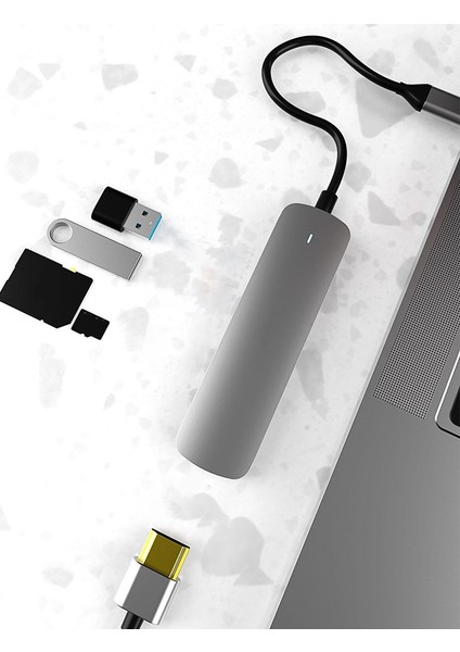 5'i 1 Arada Yerleştirme Istasyonu, Çok Fonksiyonlu Hub Tip-C Dönüştürücü 5 Gbps Tf/sd Kart 4K/30Hz Dizüstü Bilgisayar, Bilgisayar Için USB 2.0 Adaptörü (Yurt Dışından) modelleri