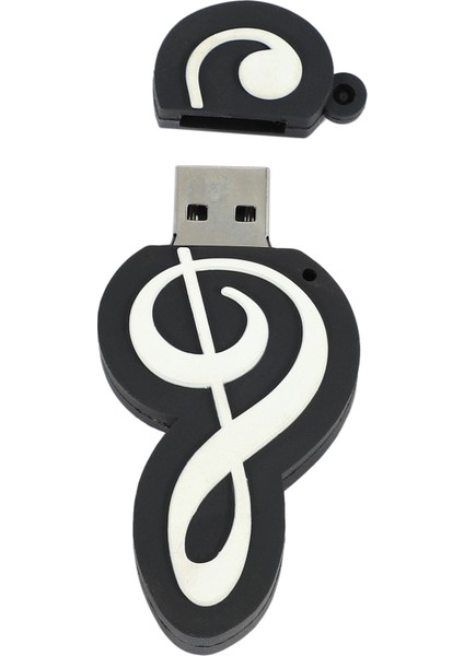 USB 2.0 Flash Sürücü Pendrive USB Stick Flash Sürücü Thumbdrive Mini Note Siyah+Beyaz (128GB) (Yurt Dışından) indirimleri