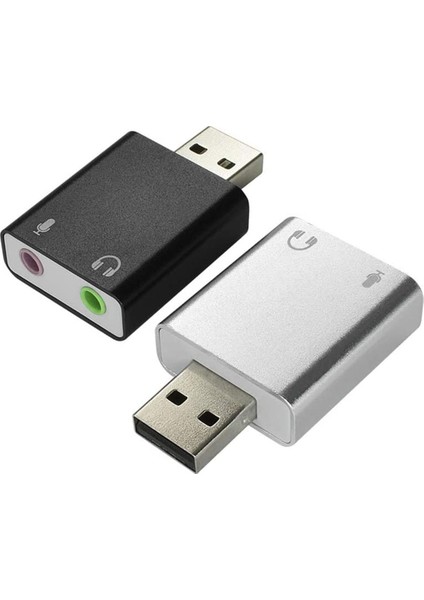 /windows/pc/dizüstü Bilgisayarlar/ Için 3,5 mm Kulaklık ve Mikrofon Jakı ile 2 Paket Usb'den Ses Harici Stereo Ses Adaptörüne (Yurt Dışından)