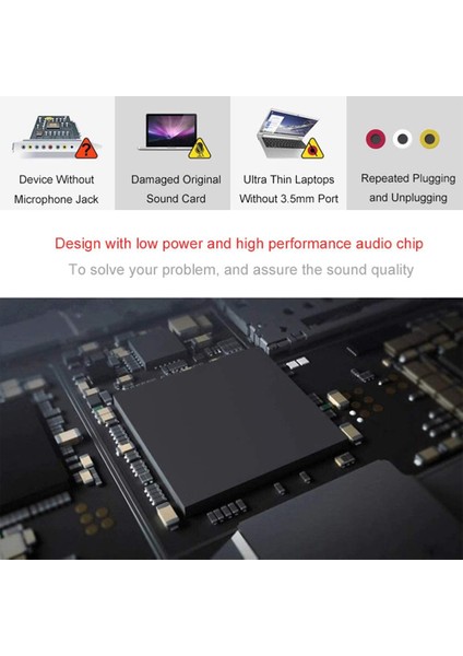 /windows/pc/dizüstü Bilgisayarlar/ Için 3,5 mm Kulaklık ve Mikrofon Jakı ile 2 Paket Usb'den Ses Harici Stereo Ses Adaptörüne (Yurt Dışından)