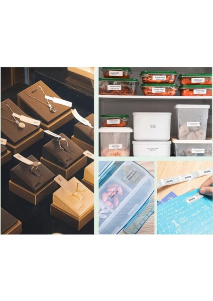 D30 Etiket Yazıcısına Uygun Beyaz Kendinden Yapışkanlı Etiket Kağıdı (12MM x 50MM) Etiket/rulo, 3 Rulo (Yurt Dışından) fırsatları