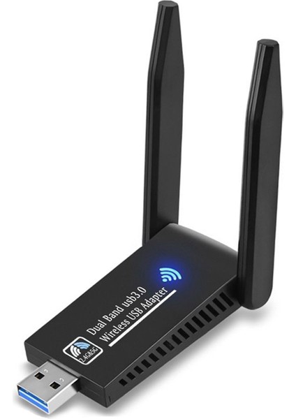 Wifi Kablosuz Ağ Kartı USB 3.0 1300 M Adaptör AC1300 Dizüstü Pc Mini Dongle Için Anten ile (Yurt Dışından) indirimleri