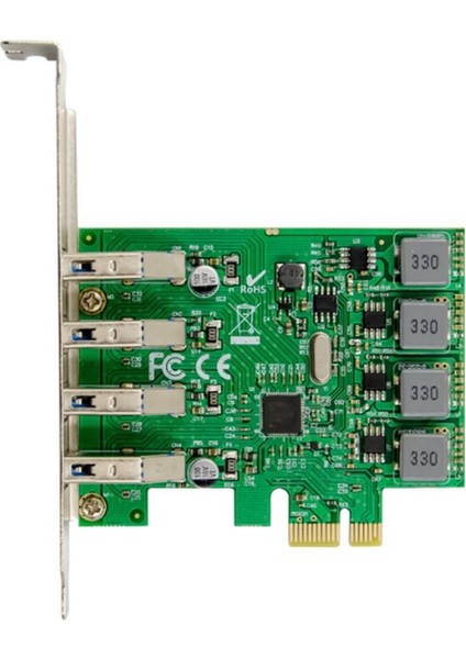 Pcı-E NEC720201 Dört Bağlantı Noktalı USB 3.0 Süper Yüksek Hızlı Genişletme Kartı 5V/3A/PORT Kendinden Güç Alan Pc Için (Yurt Dışından) fırsatları