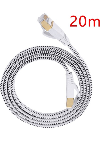 Ethernet Kablosu, RJ45 Cat7 Oyun Için Yedi Kategorili Ağ Kablosu, , Pc Dizüstü Bilgisayar Modem Yönlendiricisi (20M) (Yurt Dışından) indirimleri