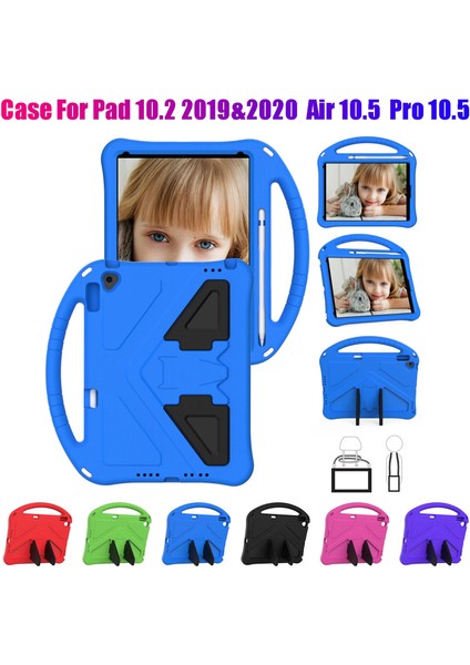 10.2 2019&2020 Için Tablet Kılıfı/ Air 10.5/ Pro 10.5 Çocuklar Için Tablet Standlı Tablet Kılıfı(Mavi) (Yurt Dışından)