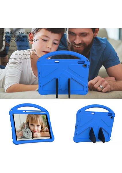 10.2 2019&2020 Için Tablet Kılıfı/ Air 10.5/ Pro 10.5 Çocuklar Için Tablet Standlı Tablet Kılıfı(Mavi) (Yurt Dışından)