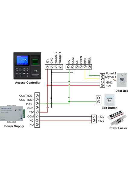 Parmak Izi Seyirci Makinesi 1000 Kapasiteli Erişim Kontrolü Elektrikli Zaman Saati Kaydedici Rfıd Tuş Takımı USB Veri Yönetimi (Yurt Dışından)