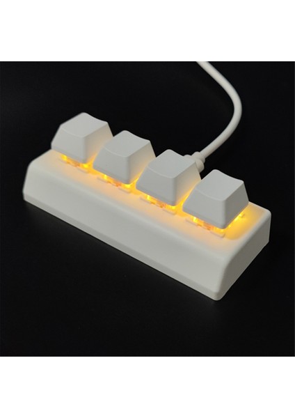 4 Tuşlu Programlanabilir Tuş Takımı Kırmızı Anahtar Ctrl Cv Enter Mini Mekanik Klavye Desteği Nkro Oyun Ofisi Için Beyaz A (Yurt Dışından) fiyatları