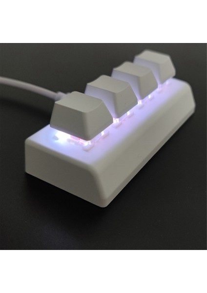 4 Tuşlu Programlanabilir Tuş Takımı Kırmızı Anahtar Ctrl Cv Enter Mini Mekanik Klavye Desteği Nkro Oyun Ofisi Için Beyaz A (Yurt Dışından) fırsatları