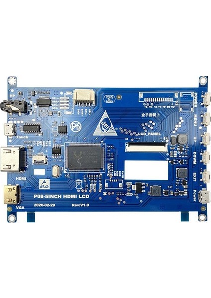 5 Inç LCD Ekran Sürücü Kartı Desteği 800X480 LCD Dokunmatik Monitör Sürücü Kartı (Yurt Dışından)