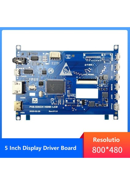 5 Inç LCD Ekran Sürücü Kartı Desteği 800X480 LCD Dokunmatik Monitör Sürücü Kartı (Yurt Dışından)