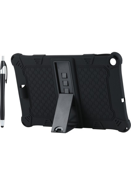 ALLDOIPLAY30 IPLAY30 Pro Tablet Için Silikon Kılıf 10,5 Inç Tablet Kılıfı, Tablet Standı ve Kalemli (Siyah) (Yurt Dışından)