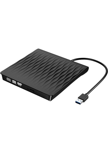 Harici CD DVD Sürücüsü USB 3.0 Tip C Bağlantı Noktası Ince Taşınabilir Harici CD DVD Yazıcı Yüksek Hızlı Veri Aktarımı USB Optik Sürücüler (Yurt Dışından)