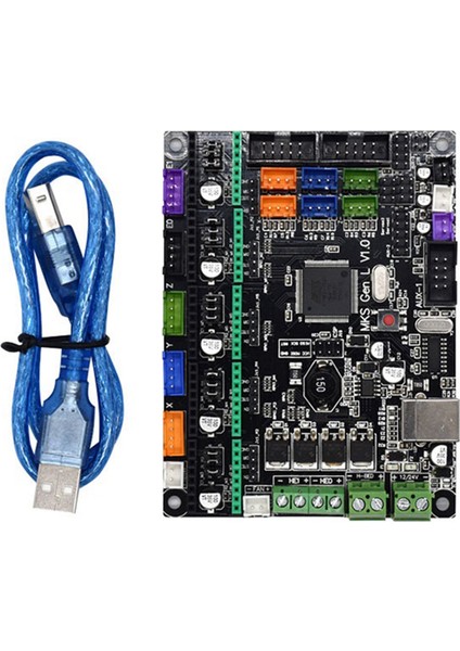 Rampalar Açık Kaynak ile Uyumlu Mks Gen-L V1.0 Kontrol Kartı Için 3D Yazıcı Anakartı (Yurt Dışından)