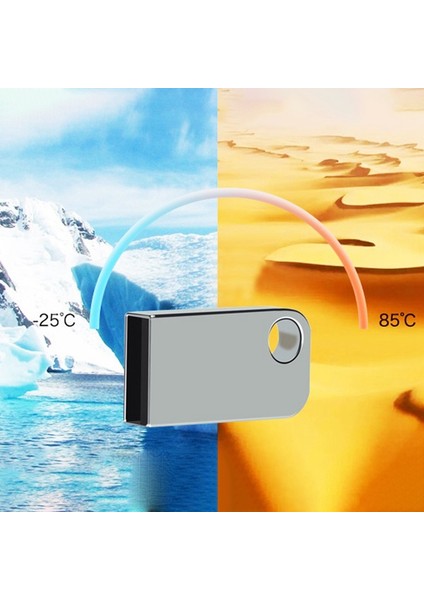 U Disk Mını Usb2.0 Flash Disk 64 GB Kalem Sürücü Not USB Sopa Araba Araba Kayıpsız Ses Kalitesi Metal Araba Müzik U Disk Gümüş (Yurt Dışından)
