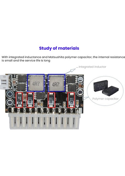 Yüksek Güç 300W 12V Dc5.5x2.5mm Giriş Dc-Atx Psu Pico Atx Anahtarı Madencilik Psu 24PIN Mını Itx Dc Atx Pc Güç Kaynağı (Yurt Dışından)