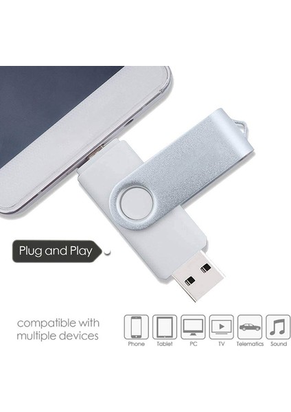 Flash Disk, Oksitlenmiş Klips (Usb+Otg) 3.0 8gb Android Cihaz/pc/tablet/(Mavi) Için Flash Bellek U Disk (Yurt Dışından)