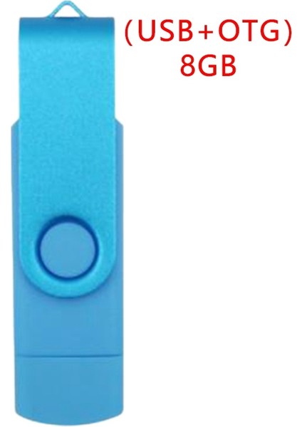 Flash Disk, Oksitlenmiş Klips (Usb+Otg) 3.0 8gb Android Cihaz/pc/tablet/(Mavi) Için Flash Bellek U Disk (Yurt Dışından)