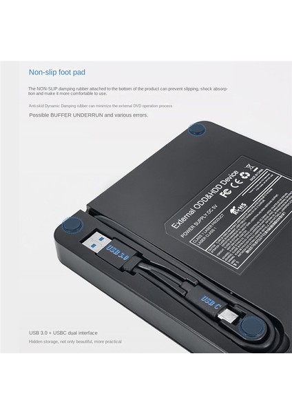 Harici DVD Optik Sürücü Dizüstü Masaüstü Evrensel Çok Fonksiyonlu CD Yazıcı Usb3.0 Harici Optik Sürücü Oynatıcı (Yurt Dışından) fiyatları
