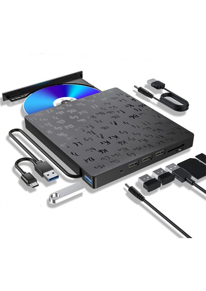 Harici DVD Optik Sürücü Dizüstü Masaüstü Evrensel Çok Fonksiyonlu CD Yazıcı Usb3.0 Harici Optik Sürücü Oynatıcı (Yurt Dışından) modelleri