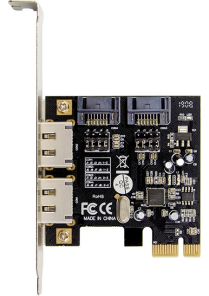 Pcı-E X1 ASM1061 Sata 3.0 Genişletme Kartı 2 Kanallı Sata 6g Sabit Sürücü Dönüştürme Kartı (Yurt Dışından)