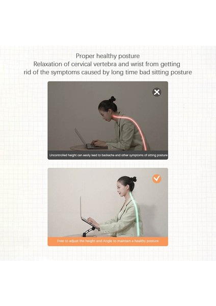 Dizüstü Bilgisayar Sehpası, Taşınabilir, Katlanması Kolay, Dağıtılması Kolay ve Dizüstü Bilgisayarlar ve Tabletler Için Ergonomik Bilgisayar Sehpası(Siyah) (Yurt Dışından) fırsatları