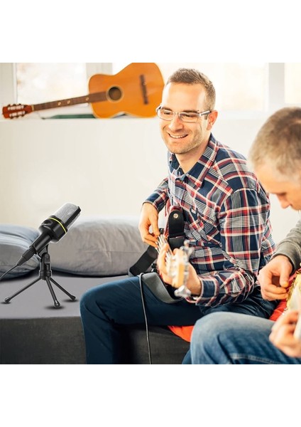 Yayın, Sohbet, Video Konferansı Için Tripod Standlı Kondenser Mikrofon Profesyonel Kayıt Mikrofonu, (Yurt Dışından)
