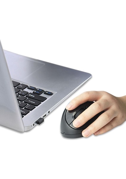 Kablosuz Sol El Dikey Ergonomik Oyun Faresi Ayarlanabilir Dpı 800/1200/1600 2.4g USB Optik Bilek Fareler Mause Siyah (Yurt Dışından) modelleri