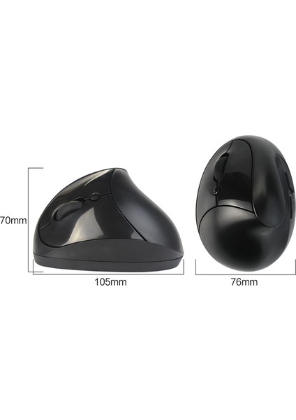 Kablosuz Sol El Dikey Ergonomik Oyun Faresi Ayarlanabilir Dpı 800/1200/1600 2.4g USB Optik Bilek Fareler Mause Siyah (Yurt Dışından) fırsatları