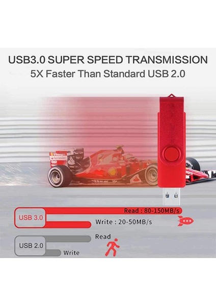 Flash Disk, Oksitlenmiş Klips (Usb+Tip C) 3.0 8gb Flash Bellek U Disk, Android Cihaz/pc/tablet/(Siyah) (Yurt Dışından)