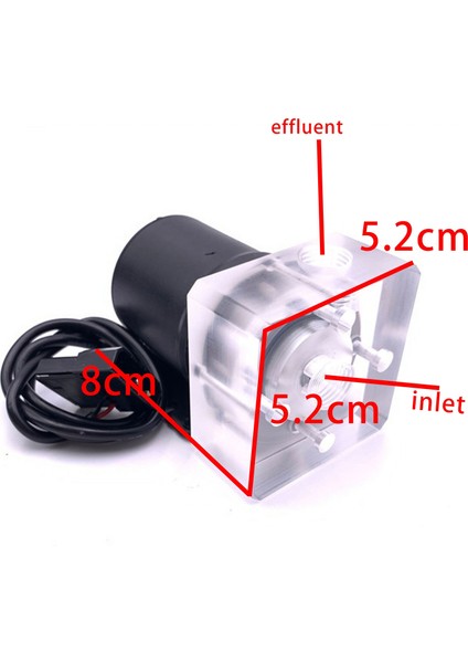 12V 0.8A 10W G1/4 Konu Düşük Gürültü Cpu Soğutma Suyu Pompası Cpu Pc Bilgisayar Soğutma Sistemi Için (Yurt Dışından) fiyatları