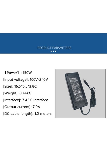 Güç Adaptörü 150W AC100V-240V - DC19V 7.9A 7.4x5.0mm Fiş, Hepsi Bir Arada Bilgisayar-Ab Fişi Için (Yurt Dışından)