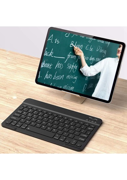 Evrensel Ultra Ince Taşınabilir Bluetooth Siyah Klavye, Cep Telefonu Düz Paneline Uygun (Yurt Dışından) indirimleri