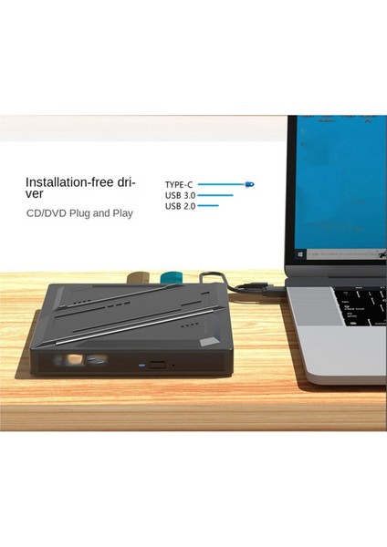Masaüstü ve Dizüstü Bilgisayarlar Için Harici Mobil Optik Sürücü Evrensel Usb/type-C/sd/tf Kart Okuma ve Yazma (Yurt Dışından) fırsatları