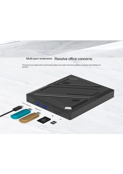 Masaüstü ve Dizüstü Bilgisayarlar Için Harici Mobil Optik Sürücü Evrensel Usb/type-C/sd/tf Kart Okuma ve Yazma (Yurt Dışından) indirimleri