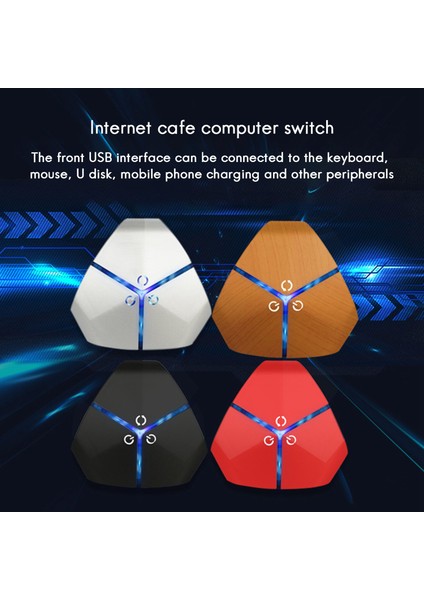 Pc Kasası Güç Kaynağı 2 USB Bağlantı Noktası + 2 Güç Düğmesi + Yeniden Başlatma Düğmesi Su Geçirmez Bilgisayar Anahtarı Düğmesi (Gümüş Gri) (Yurt Dışından) fiyatları