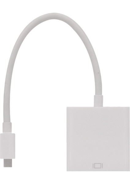 Mini Dp - DVI Adaptör Kablosu, Minidp Erkek - Hd 1080P Dönüşüm Kablosu Için DVI Dişi (Beyaz) (Yurt Dışından)