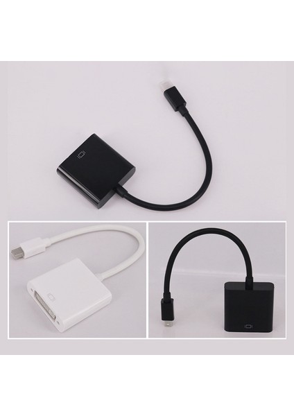 Mini Dp - DVI Adaptör Kablosu, Minidp Erkek - Hd 1080P Dönüşüm Kablosu Için DVI Dişi (Beyaz) (Yurt Dışından)