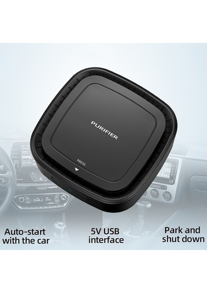 Araba Hava Temizleme Cihazı Mini Taşınabilir Masaüstü Ofis USB ile Çalışan Negatif Iyon Araba Temizleme Cihazı Duman ve Toz Giderme Siyah (Yurt Dışından) fırsatları