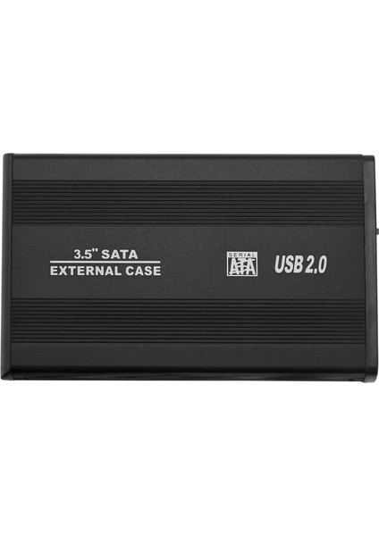 3,5 Inç USB 2.0 Sata Harici HDD Disk Sabit Disk Muhafaza Kasa Kapağı Harici Saklama Kutusu (Ab Tak USB 2.0) (Yurt Dışından)