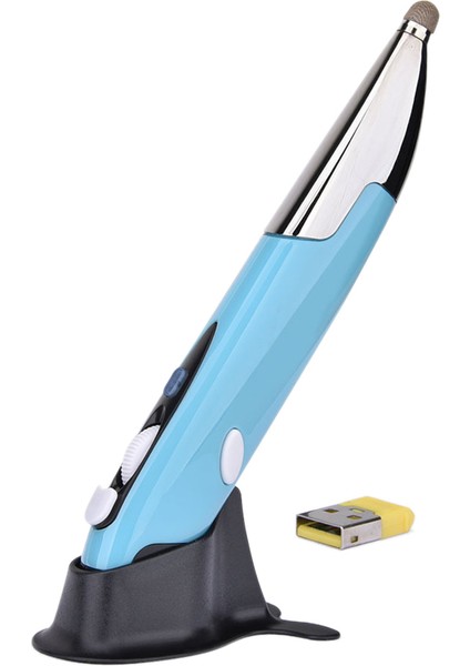 USB Alıcılı 2.4ghz Kablosuz Kalem Fare Aı Akıllı Ses Çeviri Pc Penceresi Için Optik Mobil, Mavi (Yurt Dışından)