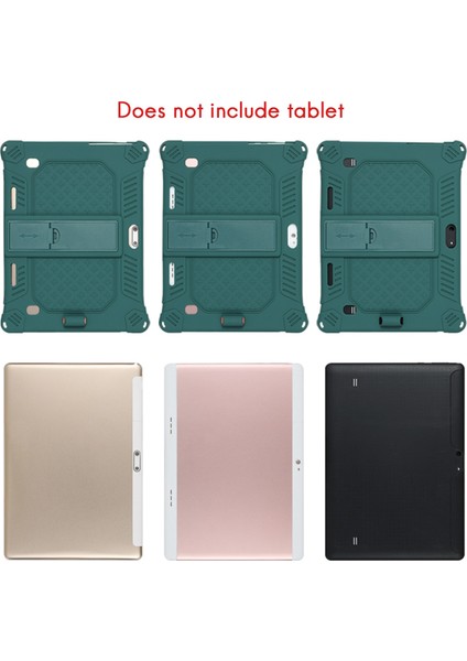 M30 M30 Pro 10.1 Inç Tablet Koruma Kılıfı Için Silikon Kılıf Kalemli Ayarlanabilir Tablet Standı (Siyah) (Yurt Dışından)