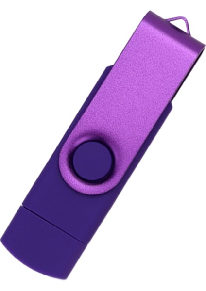 Flash Disk, Oksitlenmiş Klips (Usb+Type C) 3.0 128GB Flash Bellek U Disk, Android Cihaz/pc/tablet/(Mor) (Yurt Dışından)
