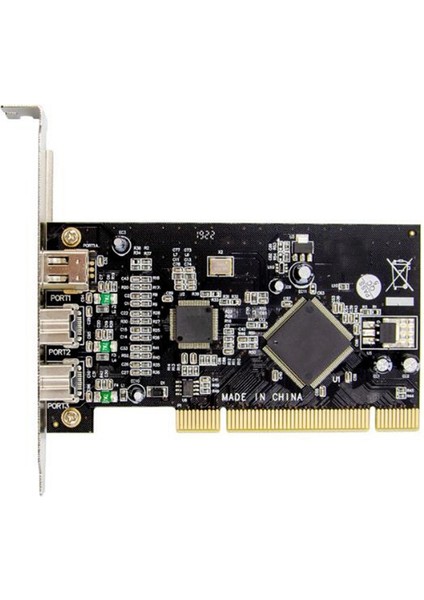 Pcı-E 3 Bağlantı Noktaları 1394A 1394B Firewire 800 Genişletme Kartı Pcı-Express Denetleyici Adaptör Kartı Masaüstü Bilgisayar Için (Yurt Dışından)