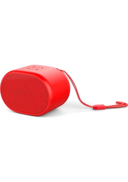 Taşınabilir Bluetooth Hoparlör Subwoofer Stereo Oynatıcılı Kablosuz Hoparlör Mini Bilgisayar Hoparlör Kartı Ses (Kırmızı) (Yurt Dışından)
